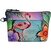 Anna by Anuschka Women's Hand Painted Leather Coin Pouch Purse
