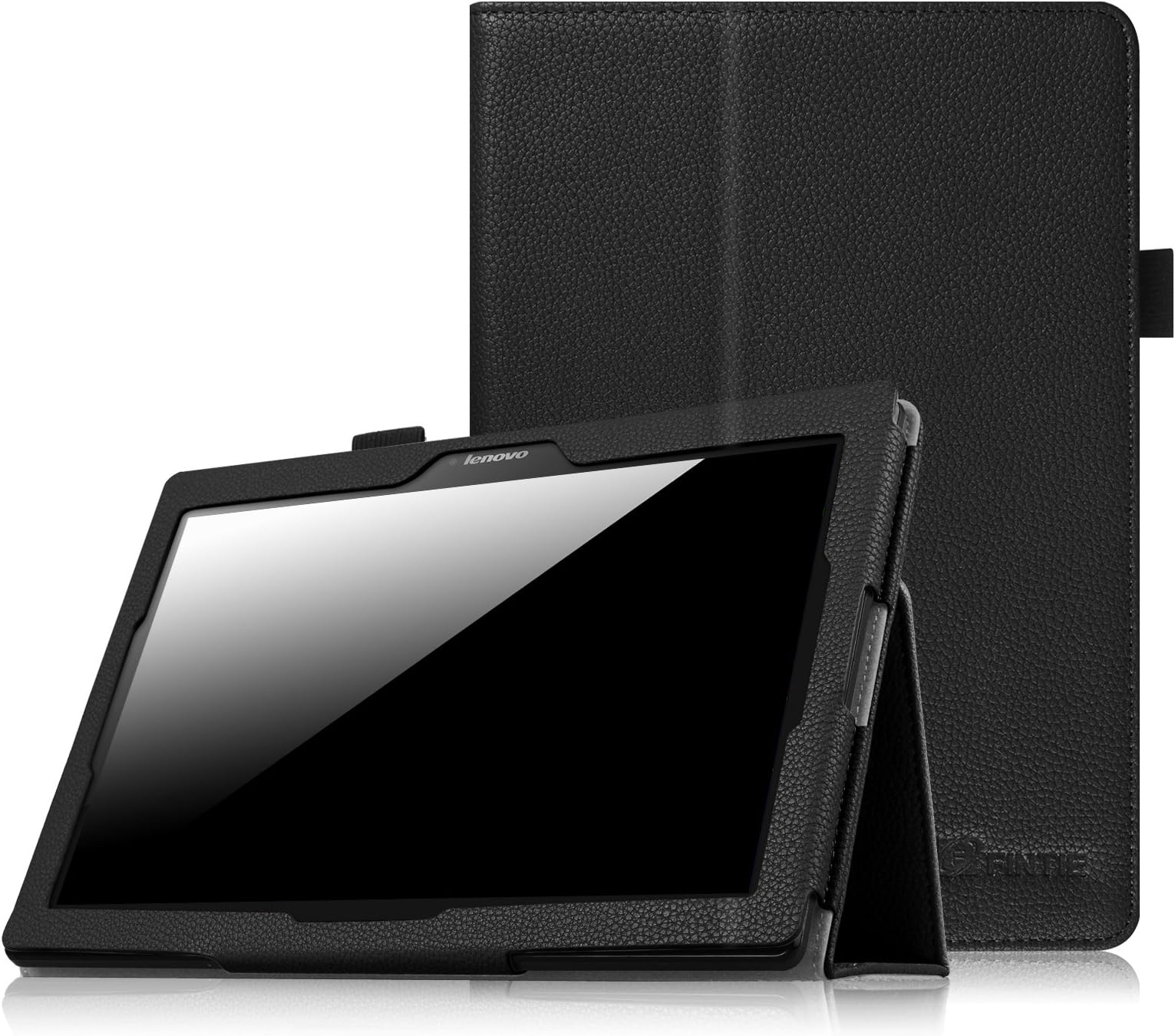 Fintie Case for Lenovo Tab 10 - Premium PU Leather Folio Cover for Lenovo TB-X103F Tab 10 / Tab 3 10.1" (TB3-X70F) / Tab2 A10 10.1-Inch Android Tablet, Black