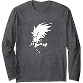 Naruto Shippuden Kakashi Head Anime Long Sleeve T-Shirt