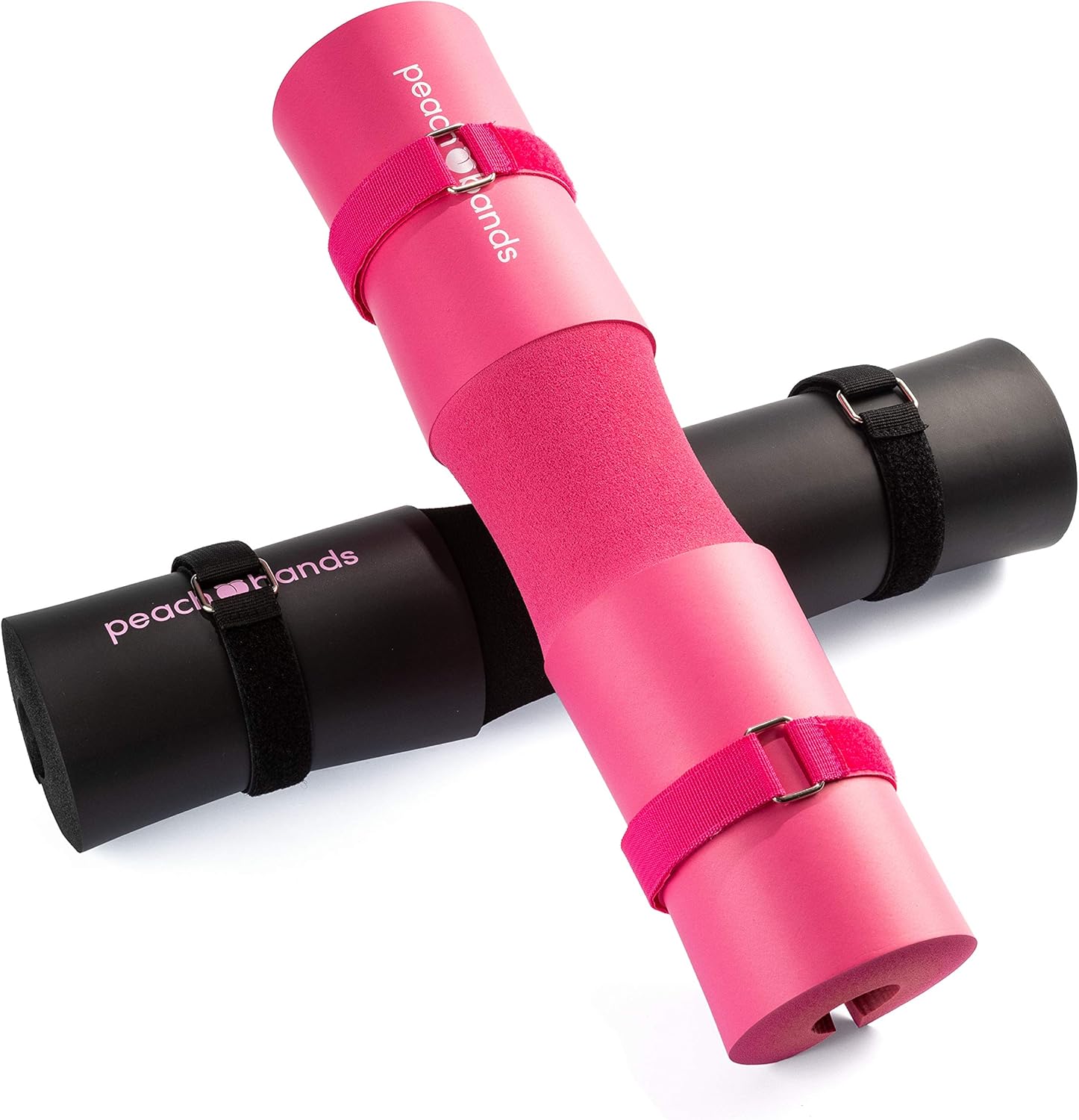 Peach Bands Barbell Pad with Secure Straps for Squats and Hip Thrusts