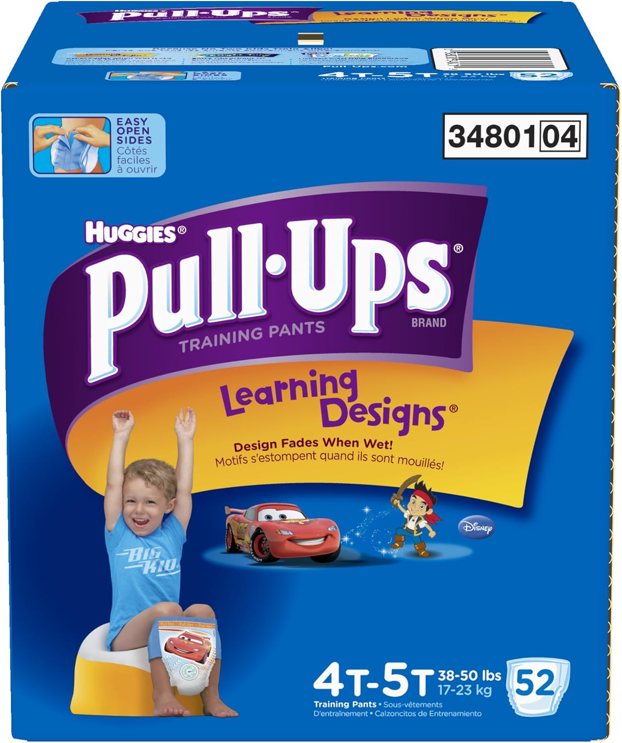 PullUps Learning Designs Training Pants 4T5T Boy, Giga Pack, 52Count