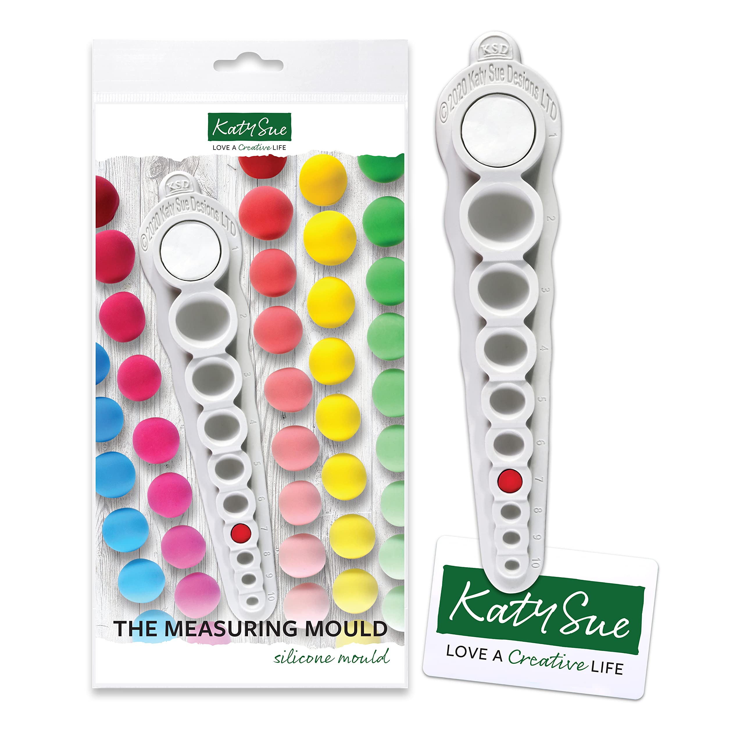 Katy Sue Cake Decorators' & Crafters' Measuring Silicone Mould (with Flexi Scraper)