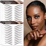 Aresvns 4D Eyebrow Tattoo Stickers 77 Pairs Brown Waterproof Lasting 3-5 Days view 5