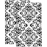 Wotinsi Hand Towels Set of 2 Abstract Black and White Floral Towels for Bathroom Soft Absorbent Decorative Hand Bath Towels Dish Towels for Kitchen Sports Gym Yoga Home Decor 14 x 28 in