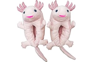 ooohyeah Kids Fuzzy Funny Animal Slippers, Cute Non-Slip Winter Warm House Shoes for Boys & Girls, Shoe Size 1-4