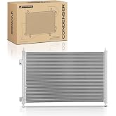 A-Premium Air Conditioning Condenser Compatible with Honda &amp; Acura | for Honda Civic 2001-2005 &amp; Acura EL 2001-2005, L4 1.7L AC Condenser, Sedan Coupe, Parallel Flow Aluminum Core