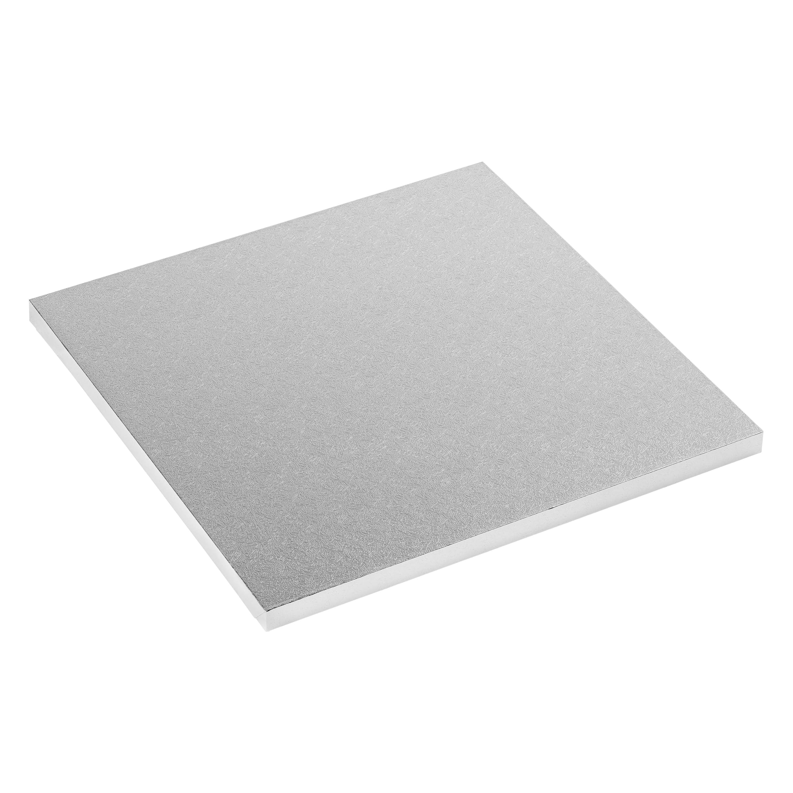 Tala 12 Inch / 30cm Square Cake Drum, Extra Strong with 12mm Thickness, with Silver Foil Base, Perfect Cake Board for Heavy Cakes