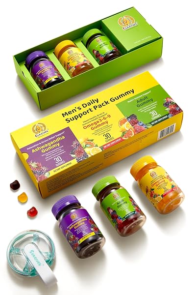 SUNGIVEN MEN’S MULTIVITAMIN GUMMY PACK, 3 SUPPORT FOR...