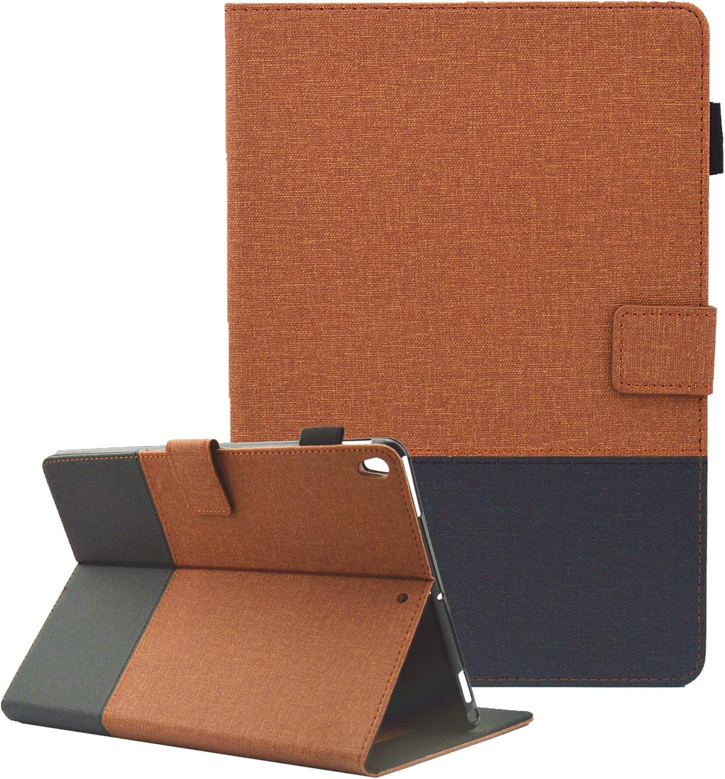 iPad Air 3 Case, iPad Air 3rd Gen 10.5" 2019 / iPad Pro 10.5" 2017 Case, Dluggs PU Leather Folio Smart Stand Cover with Auto Sleep/Wake for Apple iPad 10.5 Inch Tablet, 01 Brown