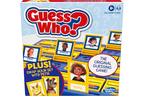 Hasbro Guess Who? Board Game with People and Pets, The Original Guessing Game for Kids Ages 6 and Up, Includes People Cards a