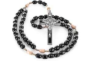 SANCTUM VERITAS Italian Rosary Blessed by Pope Francis Vatican Rome Holy Father Medal Cross Saint Benedict Patron Students Christian Veterans US Army solders Addiction Dependence Death