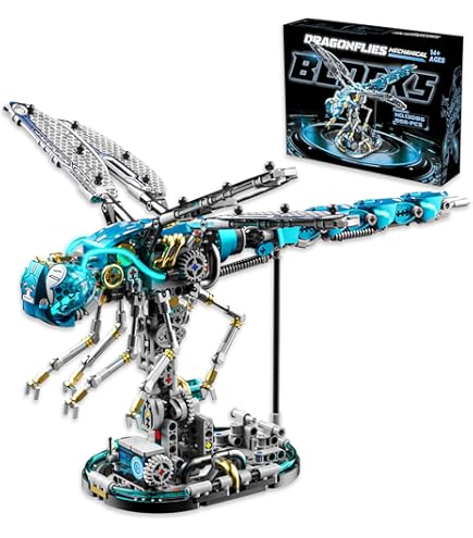 Amazon.com: funxinee Mechanical Dragonfly Building Blocks STEM Kit