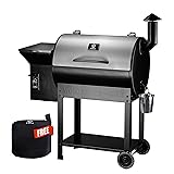 Z GRILLS Wood Pellet Smoker Grill, 8 in 1 BBQ Grill