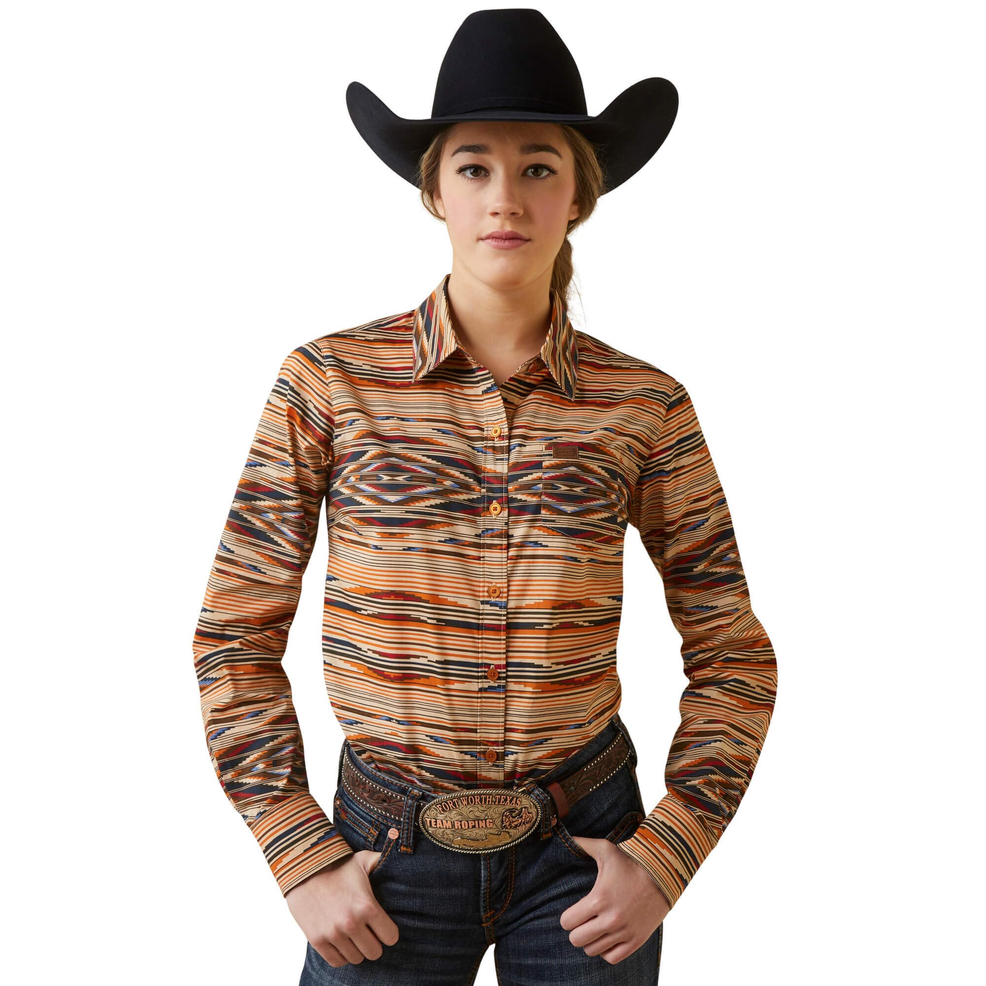 ARIAT Women’s Kirby Stretch Shirt – Sunset Saltillo, 3X