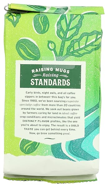 WHOLE FOODS MARKET, ORGANIC SIERRA BLEND WHOLE BEAN COFFEE, MEDIUM-DARK ROAST, DARK CHOCOLATE & CARAMEL, 12 OUNCE