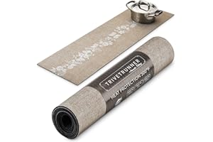 TRIVETRUNNER -ANNA STAY Anna Stay Table Runners - Trivet & Table Runner, Handles Heat Up to 300F, Anti Slip, Hand Washable, Convenient for Hot Dishes and Pots, Great as Jute Dresser Decor & Table Decor, Burlap Table Runners