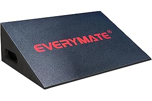 EVERYMATE Slant Board Calf Stretcher, Non-Slip Heel Elevated Squat Wedge Block for Weightlifting and Calf Stretching