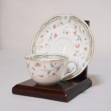 Amazon Co Jp カップ ソーサースタンド ディスプレイスタンド 木製 展示 飾り インテリア 収納 食器 プレゼント ギフト コレクション ホーム キッチン