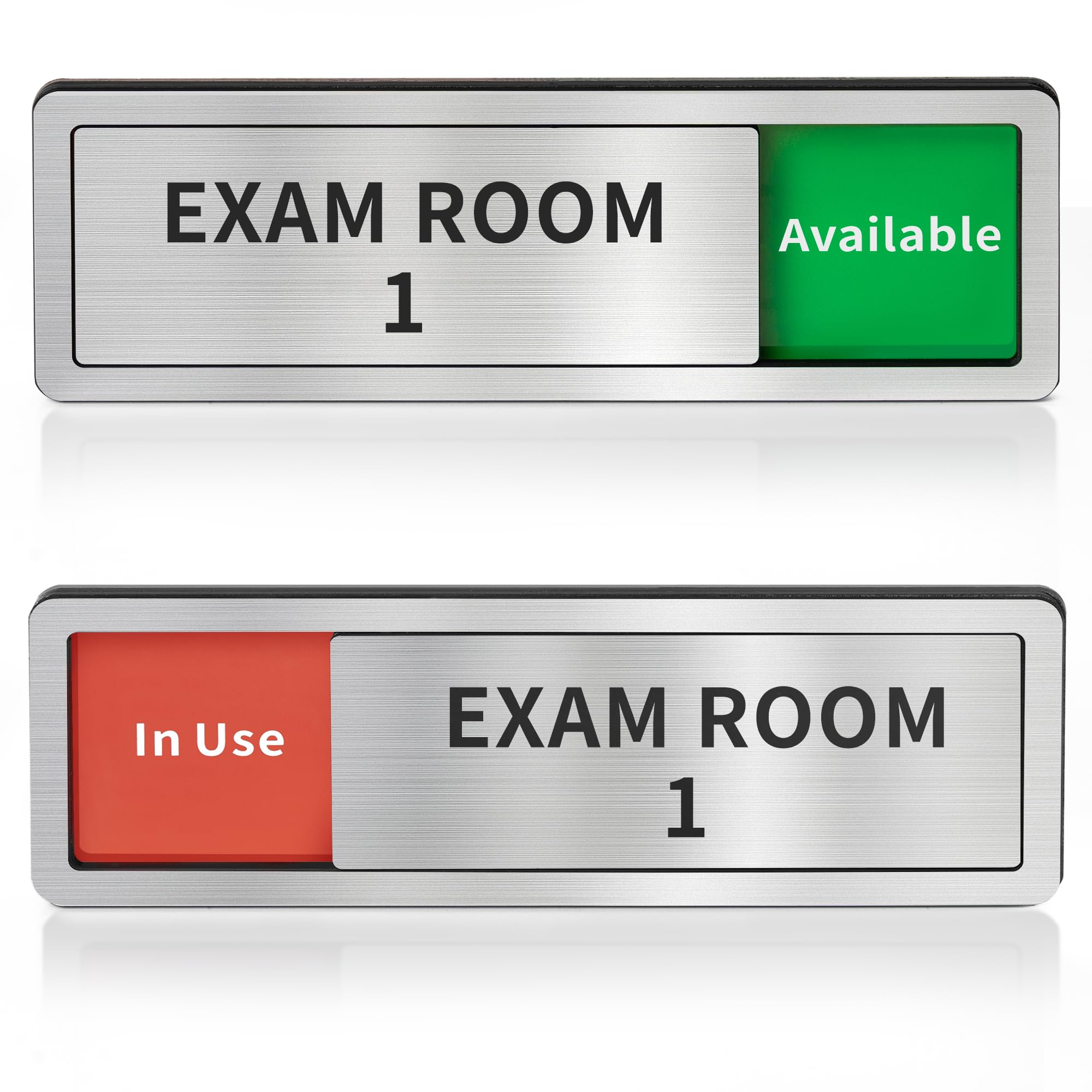 Photo 1 of Exam Room Sign, Exam Room Numbers, In Use/Available Slider Door Signs for Therapists, School, Medical Office, Hospital-Easy Installation
