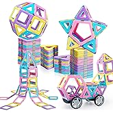 MAGBLOCK Magnetic Building Blocks Set, Upgraded Magnetic Tiles Toys for 3 4 5 6 7 8+ Year Old Girls, 103pcs Magnet Toys for Toddlers Boys and Girls 3-5