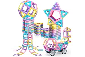 MAGBLOCK Magnetic Building Blocks Set, Upgraded Magnetic Tiles Toys for 3 4 5 6 7 8+ Year Old Girls, 103pcs Magnet Toys for T