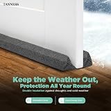 TANNESS Door Draft Excluder Double-Sided Draught Stopper 88 cm view 2