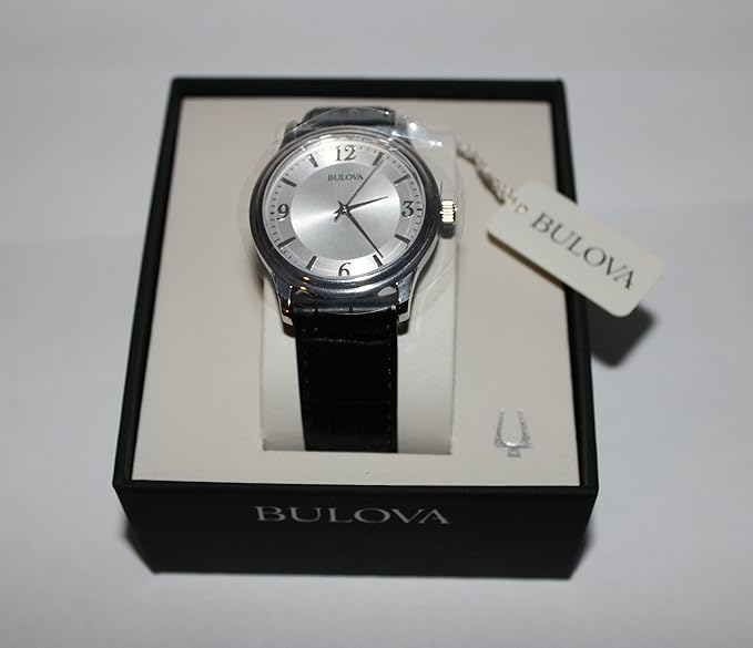 Bulova Corporate Collection Leather Mens Watch 96A28
