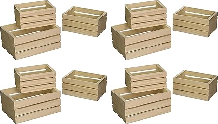 Multicraft Imports WS920 - Cajas de madera para manualidades (3 unidades): Amazon.es: Hogar