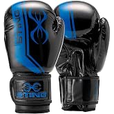 Sting Armalite Training and Sparring Boxing Gloves | SLV3 Outer Skin Construction, SAS Layering, Hi Flow Core Padding, Comfortline 3D Liner, Wrist Strap, Round-Shouldered Design