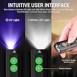 Wurkkos HD01 UV Flashlight, Rechargeable EDC