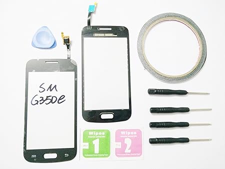 JRLinco Für Samsung Galaxy Star 2 Plus SM-G350e G350e Glas Bildschirm Display Touchscreen Ersatzteil (Ohne LCD) Für schwarz +