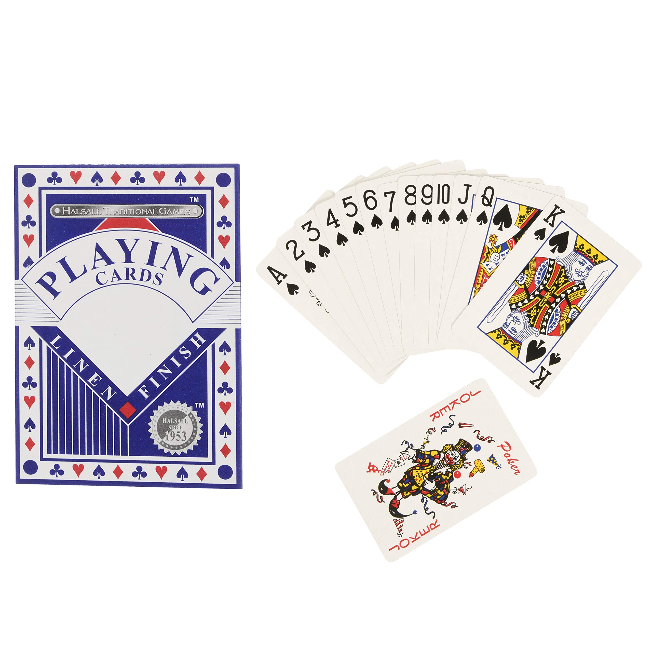HTI Toys Traditional Games Premium Linen Playing Card Game Set