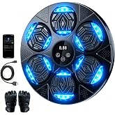 Music Boxing Machine, Wall Mounted Bluetooth Punching Pad with Gloves | Height Adjustable Easy Setup with 5 Levels for Adults and Kids, Bluetooth Music Boxing for All Groups at Home and Office