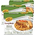 KJ Poultry Kosher Ready Meals - Bone In Chicken & Kugel, MRE Meat Meals Ready to Eat, Shabbos Food (3 Pack) Prepared Entree Fully Cooked, Shelf Stable Microwave Dinner Travel Military Camping Survival