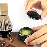 Artcome 10-Piece Japanese Matcha Tea Set Black view 3