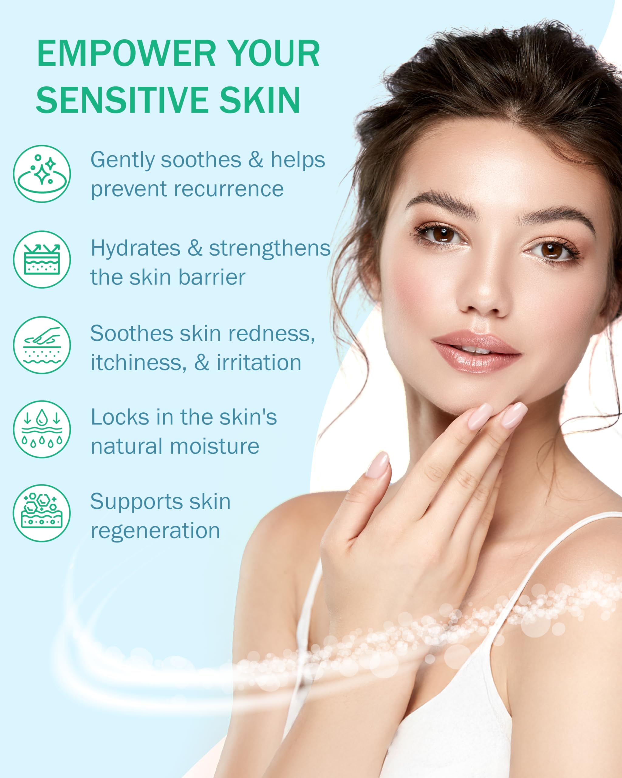 Eczema Cream for Kids & Adults, Colloidal Oatmeal & Colostrum Daily Moisturizing Body Lotion for Sensitive Skin, Soothing Eczema Treatment Relief for Dry & Itchy Skin, Steroid- & Fragrance-Free, 4 oz