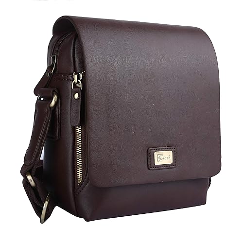 Cuzdan Sling Bag for Travel | Sling Bag for Men | Sling Bag for Women | Side Bag for Girls | Side Bag for Men | Unisex Messenger Bag | Shoulder Bag (Brown)
