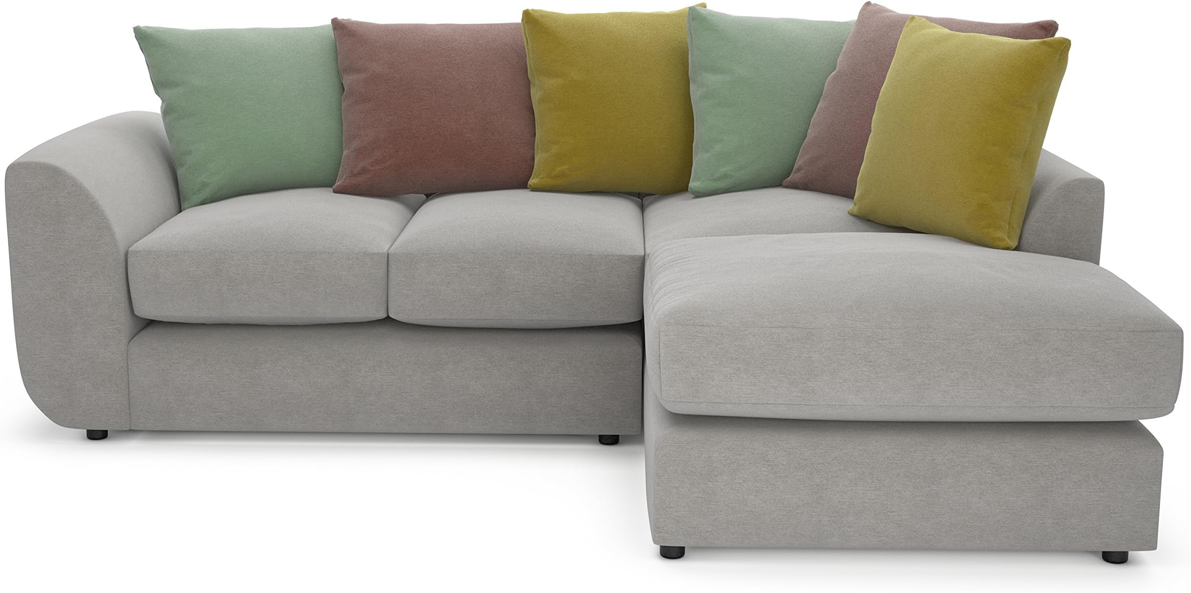 Sofa Heaven Garcia Left Hand Corner Sofa, Soft Linen, Chiffon Grey