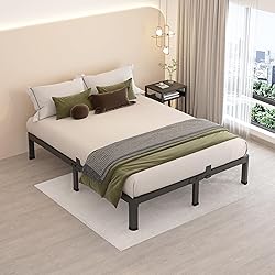 MAF 7 Inch Queen Metal Platform Bed Frame with