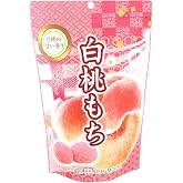 Mochi White Peach Traditional Japanese Rice Cakes, 130g, Soft Chewy Wagashi Sweets Estala