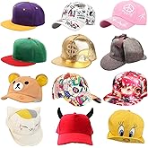 12 Assorted Pattern Funny Party Baseball Caps - Novelty Crazy Party Hats - Perfect Dress Up Costume Hats Photo Booth Props Hat for Adults Teen