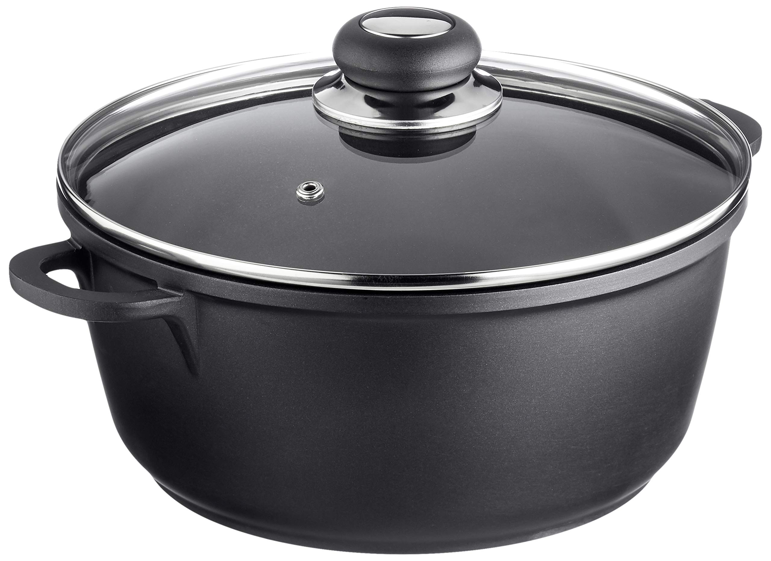 Karl Kruger Delta Aluguss Series Pot with Glass Lid, 3.5 l