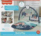 Fisher-Price Baby Playmat Kick & Play Piano Gym Navy Fawn HKX37 view 6