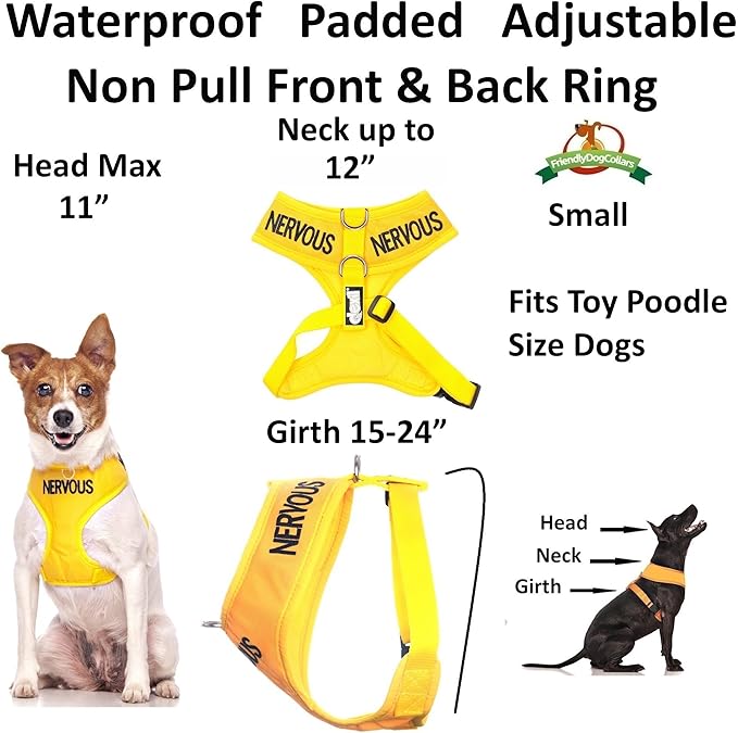 Yellow Nervous Dog Harness 2025