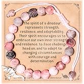 AHAETH Dinosaur Bracelet Gifts for Women Dinosaur Lovers Graduation Friendship Jewelry Best Dinosaurs Things