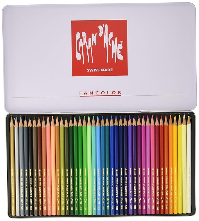 Buy Caran dAche Fancolor Color Pencils, 40 Colors Online at Low Prices