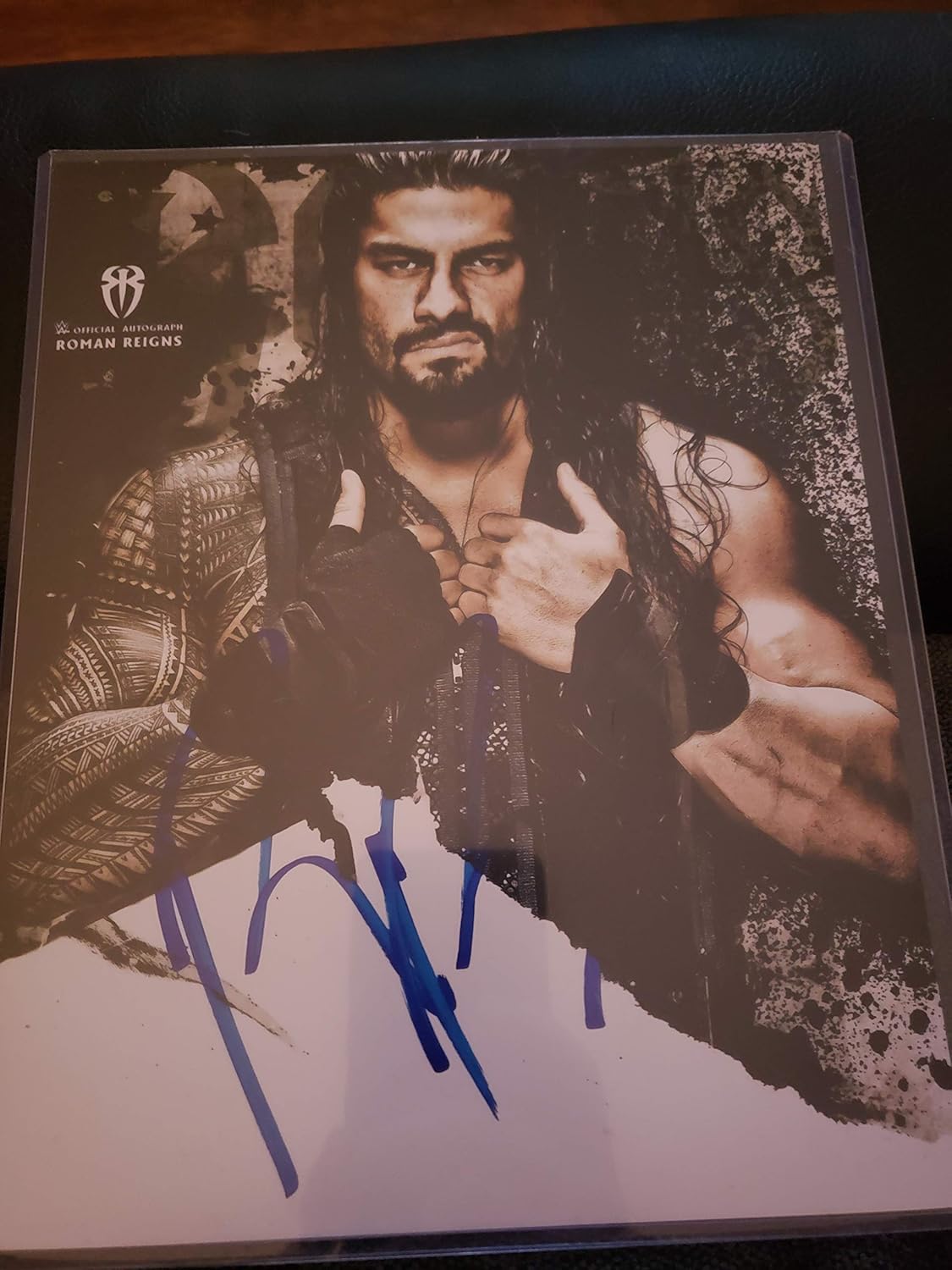 WWE ROMAN REIGNS SIGNED 8X10 PHOTO AUTOGRAPH at Amazon's Sports