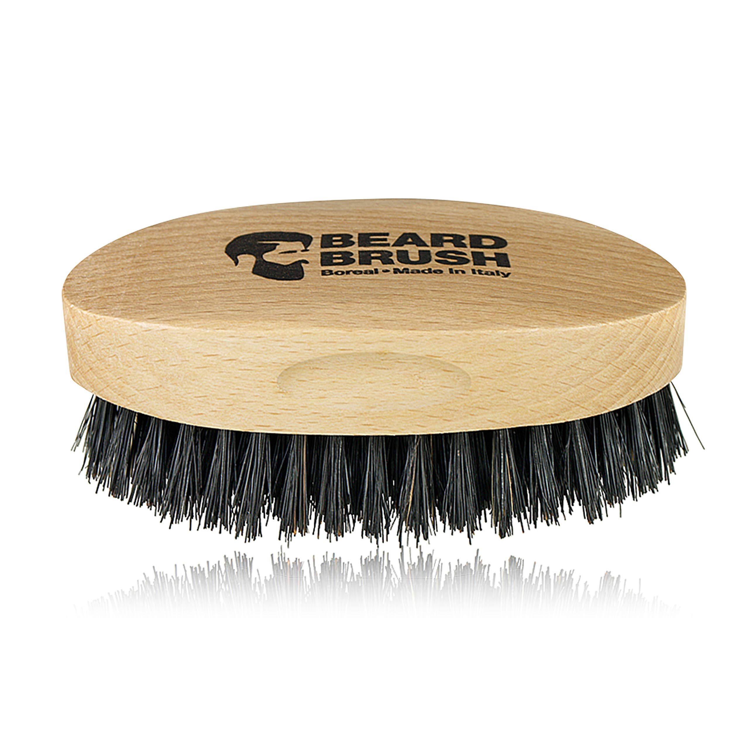 Beard Brush for Men. 100% natural. Beech Wood and Pure Boar Bristle. 100% Made in Italy.