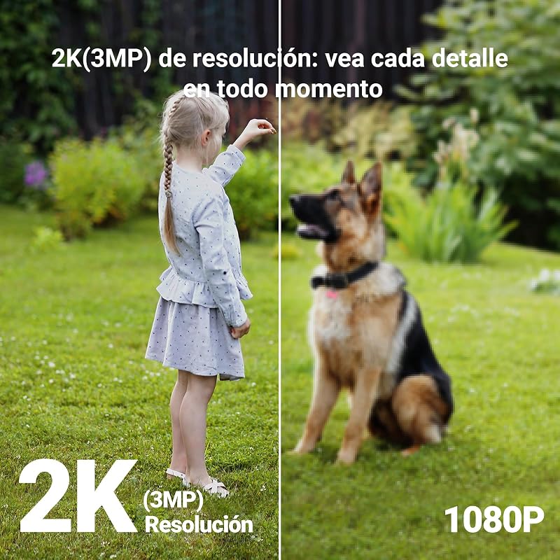 Cámara Vigilancia WiFi Exterior e Interior 2K 360° C8C 3MP