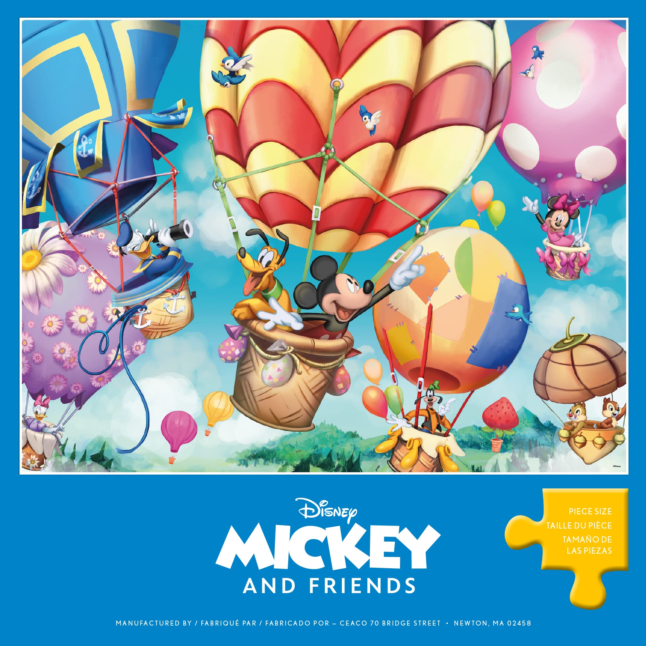 Ceaco - Disney - Mickey's Air Balloon - 300 Oversized Piece Jigsaw Puzzle